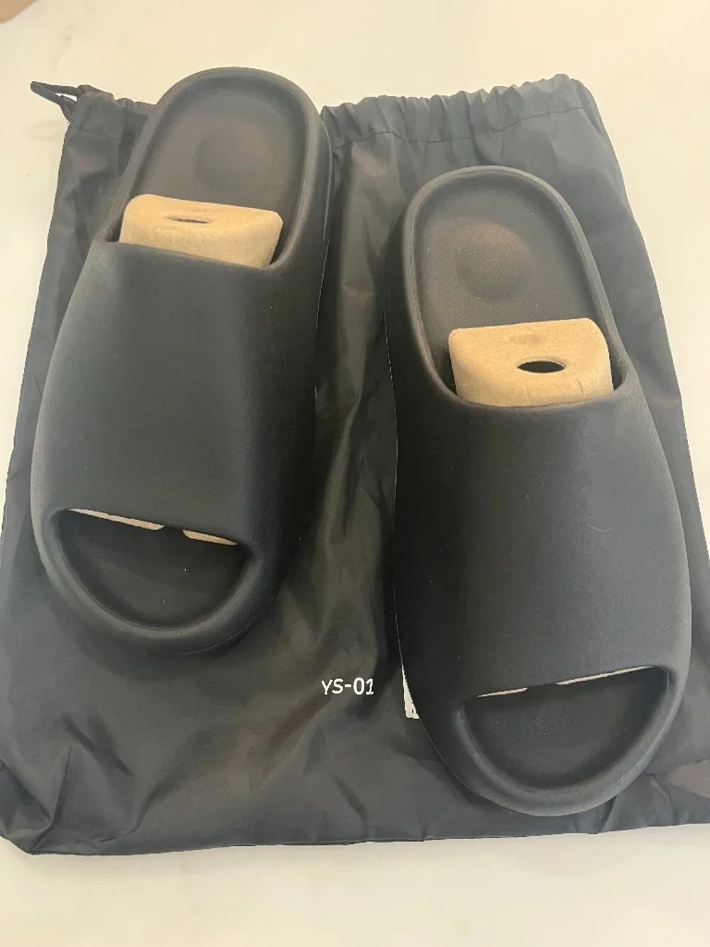 YS-01 Black Slides Size 12 New with tags